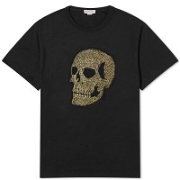 Gold Skull Print T-Shirt