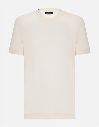 Dolce & Gabbana Short-sleeved Silk T-shirt G8RG0TFU75FW0111