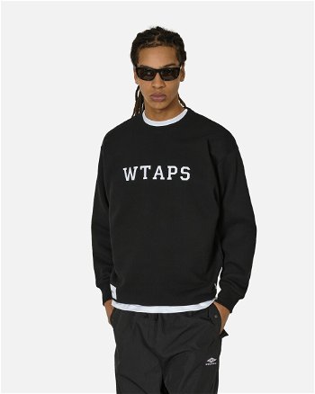 WTAPS Academy Crewneck Sweatshirt Black 241ATDT-CSM03 BLK