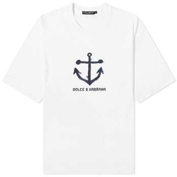 Dolce & Gabbana Marina Anchor T-Shirt G8PB8TG7K5W-W0800