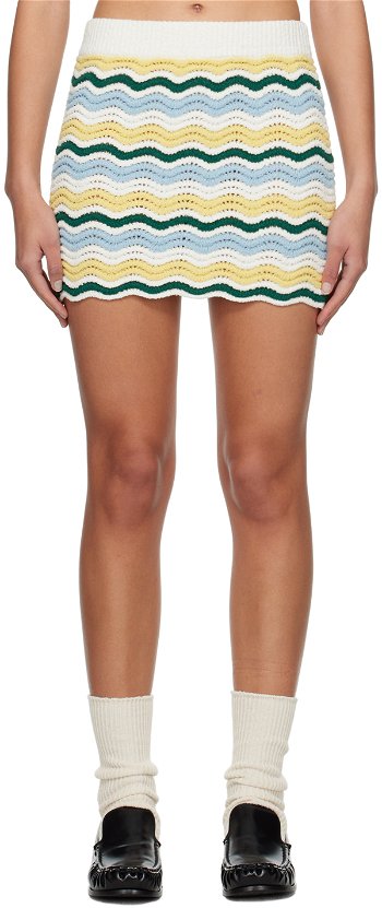 Casablanca Wave Miniskirt WPS24-KW-594-01