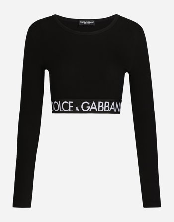 Dolce & Gabbana T-shirt M/lunga Giro F8N51TFUGFJN0000