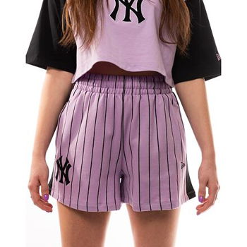 New Era MLB Lifestyle Shorts New York Yankees - Pastel Lilac / Black 60435302