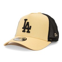 9FORTY A-Frame Trucker MLB League Essential Los Angeles Dodgers Pineapple / Black  One Size
