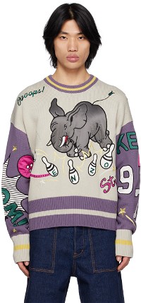 Paris Bowling Elephant Sweater