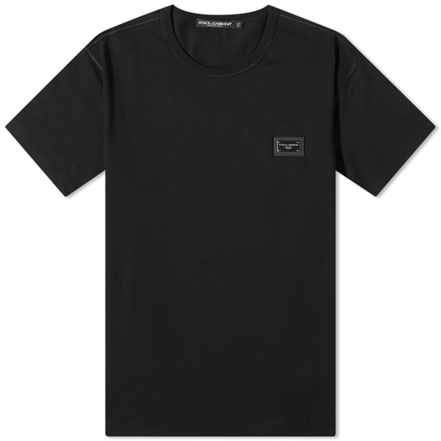 Plate Crew Neck T-Shirt Black