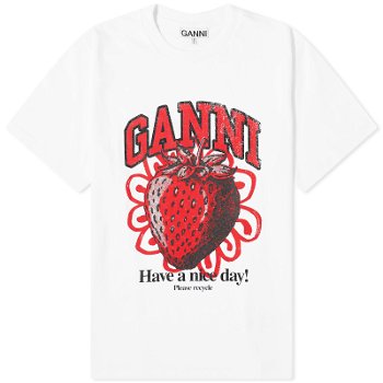 GANNI Strawberry Relaxed T-Shirt T3892-151