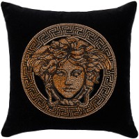 Black Studded Icon Cushion