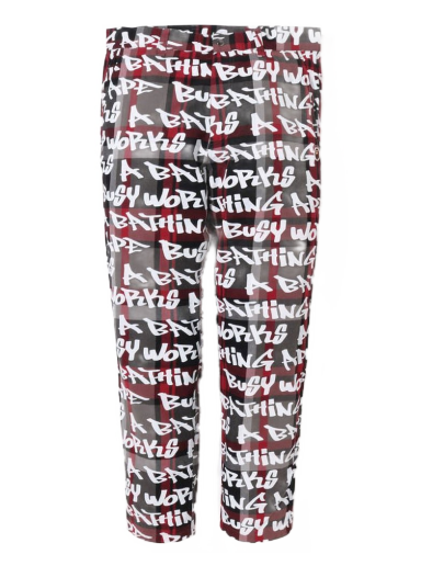 Graffiti Check One Point Relaxed Fit Pants