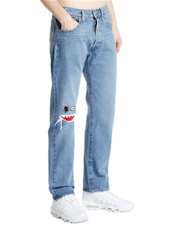 Levi's Skate 501 Jeans "Shredded Blue" 59692-0033