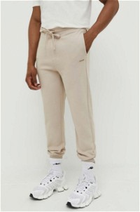 Cotton-Terry Tracksuit Bottoms with Logo Print