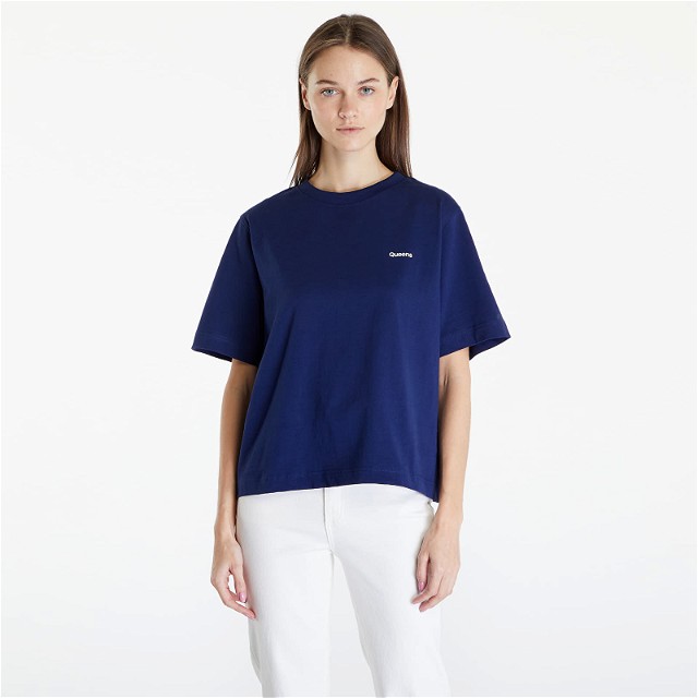 Essential T-Shirt With Contrast Print Blue