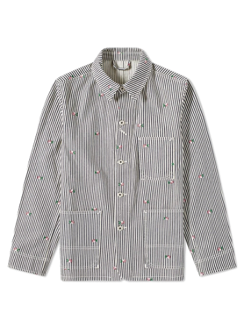 KENZO PARIS Rinse Striped Workwear Denim Jacket FD55DV1026J1-DM