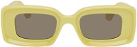 Yellow Rectangular Sunglasses