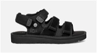 ® Goldencoast Multistrap Sandal for Men in Black, Size 8, Suede