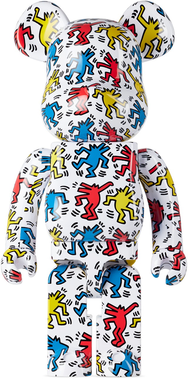 White Keith Haring #9 1000% Be@rbrick figure