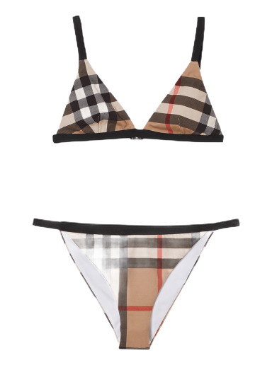 Vintage Check Triangle Bikini