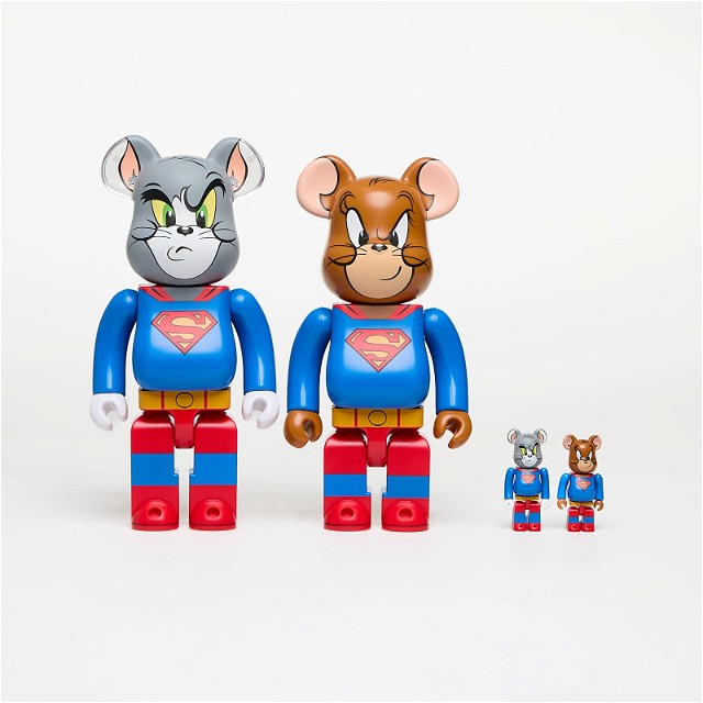 BE@RBRICK Tom & Jerry As Superman 100% & 400% Set