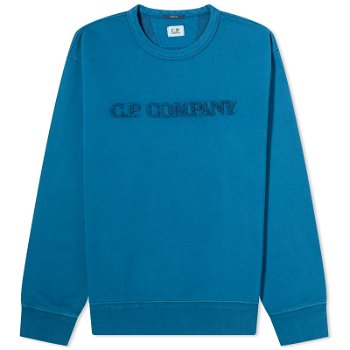 C.P. Company Cotton Diagonal Fleece Logo Sweatshirt CMSS096A-110044R-848