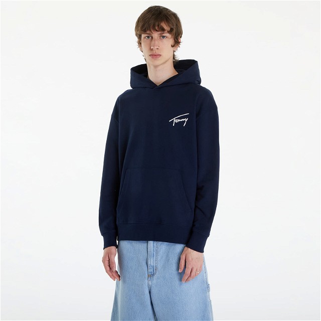 Relaxed Signature Hoodie Blue