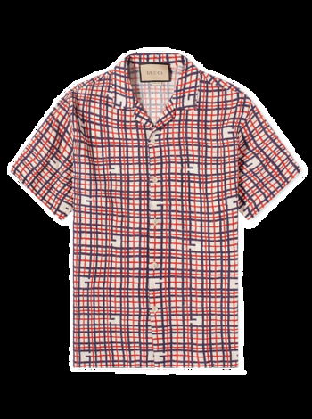 Gucci G Tartan Vacation Shirt Red 742706-ZAN3K-6359