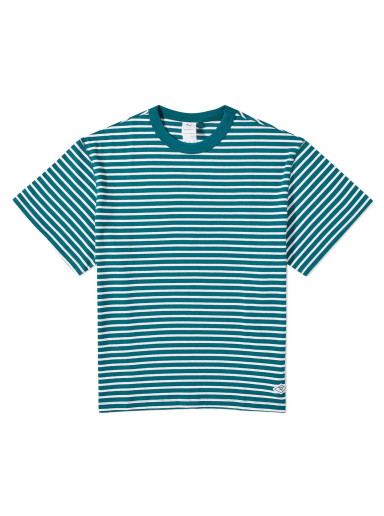 Nanamica x Striped T-Shirt Varsity Green