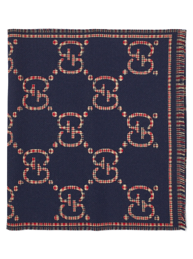 Large GG Scarf Navy