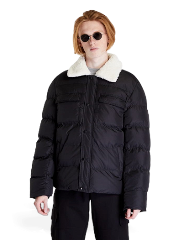 Urban Classics Sherpa Collar Padded Shirt Jacket TB5536 black