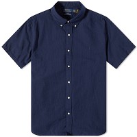 Seersucker Short Sleeve Shirt Astoria Navy