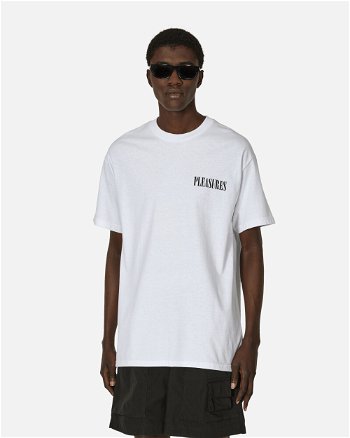 Pleasures Vertical T-Shirt White 9505038 WHITE