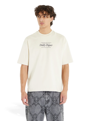 DAILY PAPER Rosie Short Sleeve T-Shirt Birch White 2321126