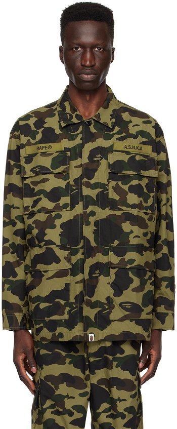 BAPE 1st Camo Military Shirt 001SHK301012M
