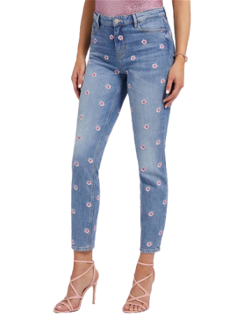 GUESS Embroidered Denim W2PA46D4NHB
