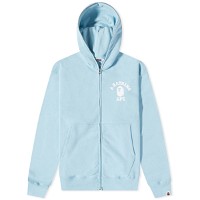 College Relaxed Fit Full Zip Hoody Sax