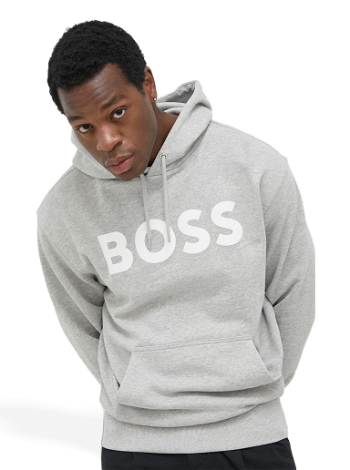 BOSS Logo-Print Hoodie in French-terry 50487134