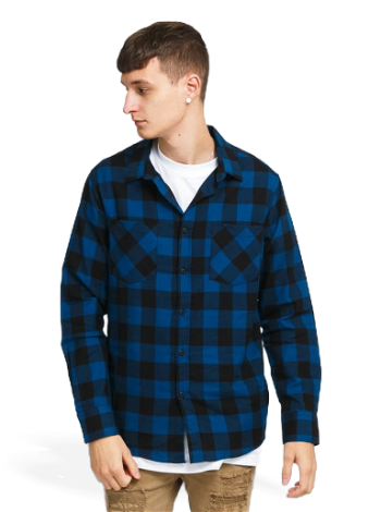 Urban Classics Checked Flanell Shirt TB297 Blue