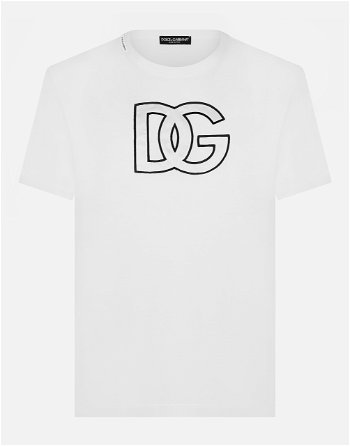 Dolce & Gabbana Cotton T-shirt With Dg Patch G8PL5ZFU7EQW0800