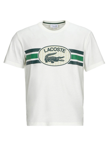 Lacoste Monogram Print Regular Fit Cotton T-shirt TH1415-70V