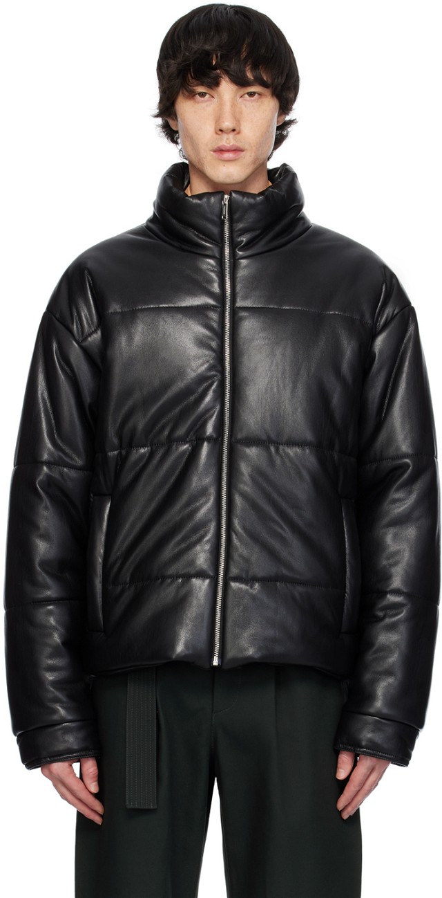 Marron Vegan Leather Jacket