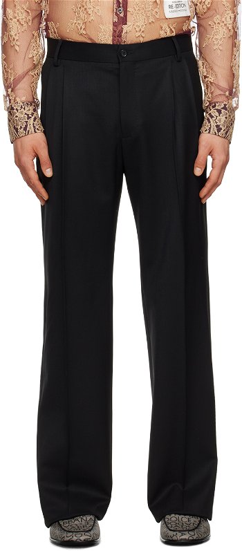 Dolce & Gabbana Black Straight-Leg Trousers GYZLHTFUBE7