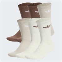 Trefoil Cushion Crew Socks –⁠ 6 pairs