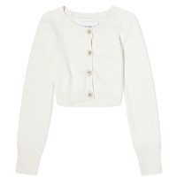 Super Cropped Boucle Cardigan