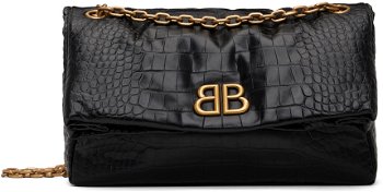 Balenciaga Black Monaco Medium Chain Bag 765945 2AAZA