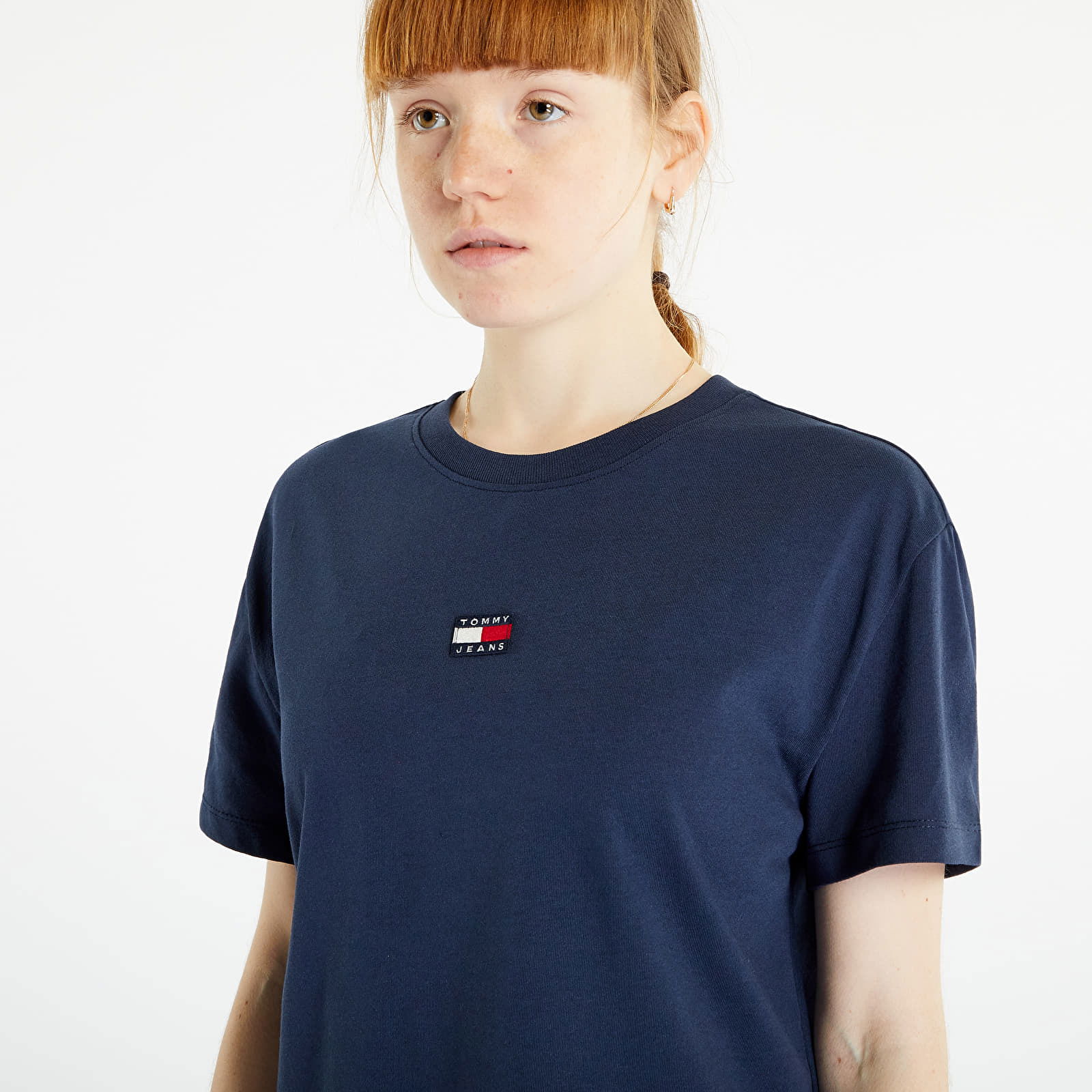 Tommy Hilfiger T-Shirt Classic Serif Linear Blu Donna Blu