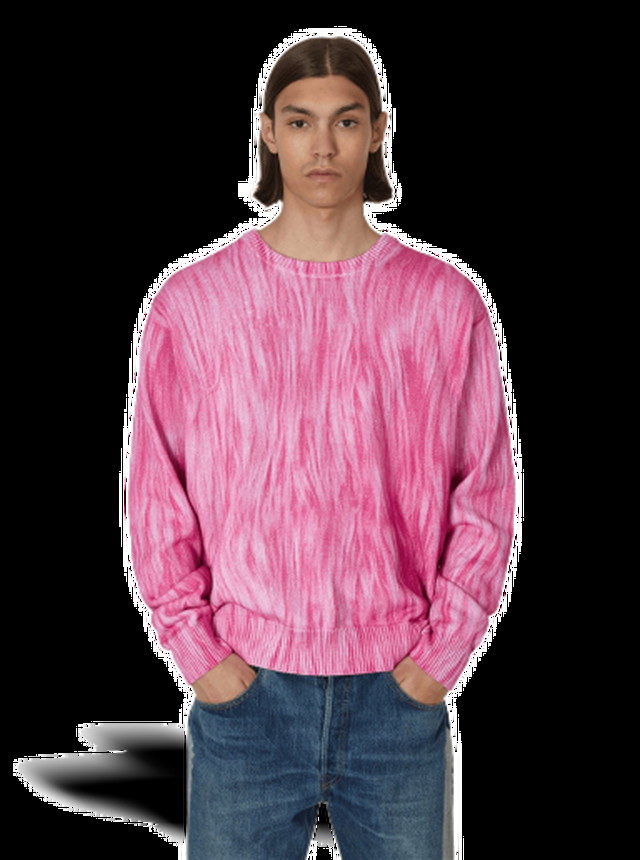 Printed Fur Sweater