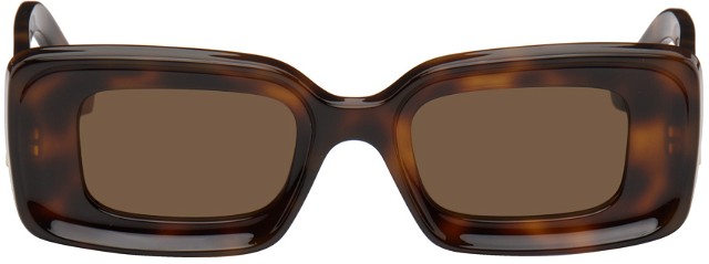 Tortoiseshell Rectangular Sunglasses