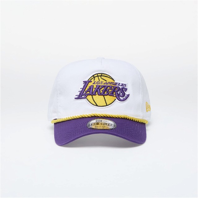 Los Angeles Lakers NBA Golfer Snapback Cap White/ True Purple
