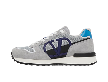 Valentino Garavani Gray & Blue V-Logo Pace Sneakers 3Y2S0H17TAE
