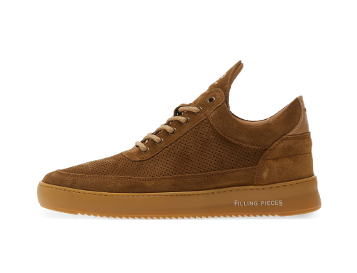 Low Top Perforated Suede Brown