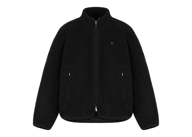 Represent Fleece Zip Through Jacket Black